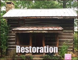 Historic Log Cabin Restoration  Topton, North Carolina